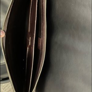 GUCCI Brown Leather Laptop holder as well as folder carrier